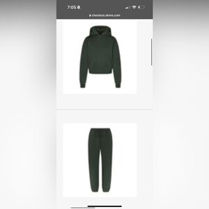 Dark Green Skims Hoodie and Joggers Set